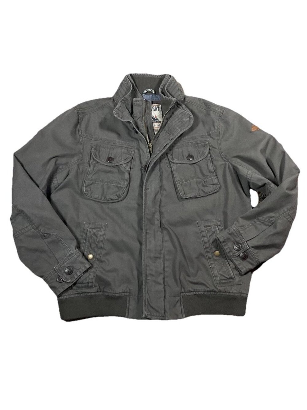 Mantaray Mens Large Jacket Utility Pocket Military Outdoors Gorpcore